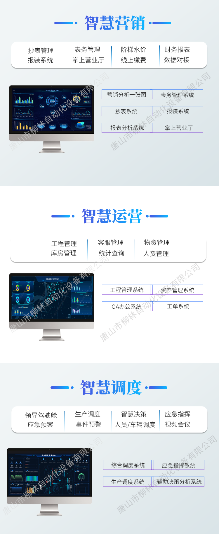 智慧營銷、智慧運營、智慧調度、水務APP